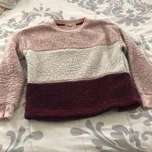 Women’s pink striped sweater
